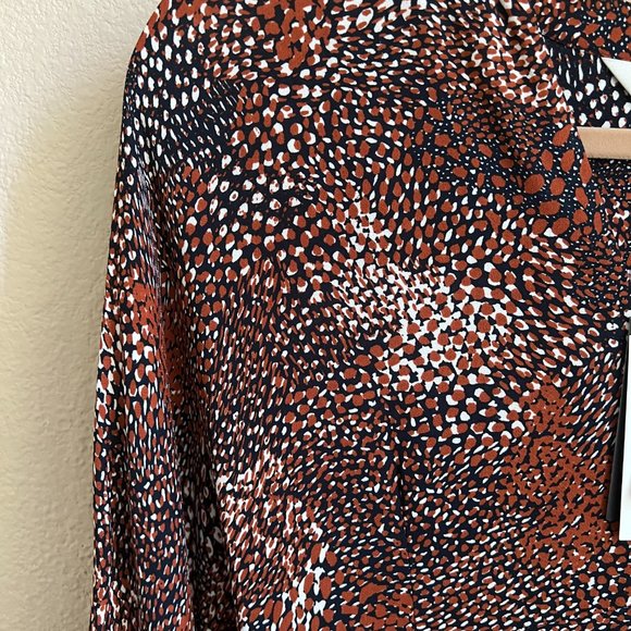 Whistles Abstract Animal Print Crepe Dress - Picture 7 of 8